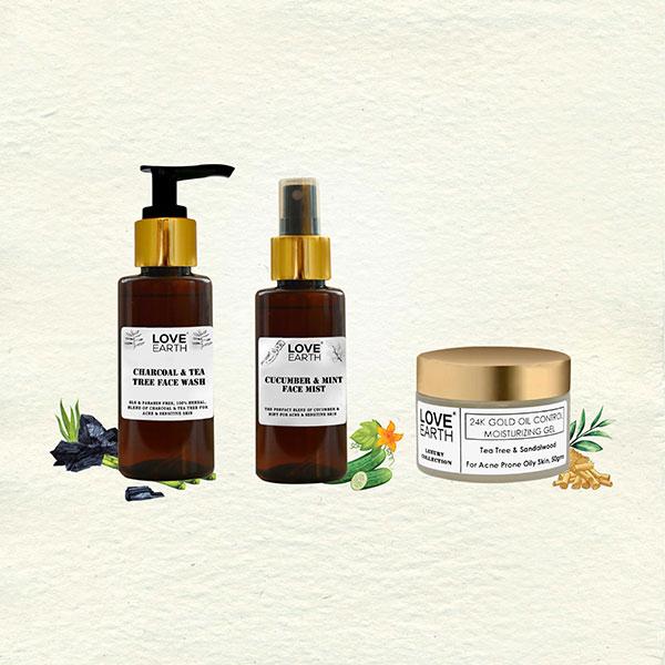 Love Earth Anti Acne Kit Oily Acne Prone Skin 1's JioMart