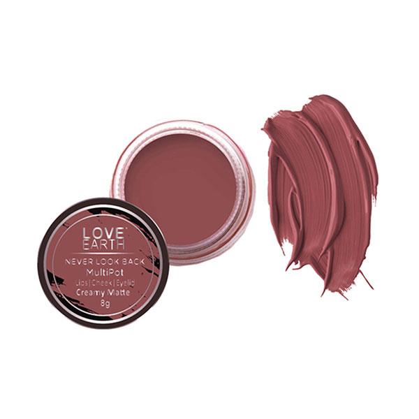 Love Earth Lip Tint & Cheek Tint MultipotNever Look Back Ruby Pink 8