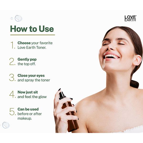 Love Earth Rajni Gandha Toner Face Mist With Tuberose(Rajnigandha) Oil