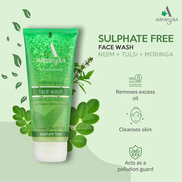 Aaranyaa Sulphate Free Face Wash Neem Tulsi Moringa 110 ml JioMart