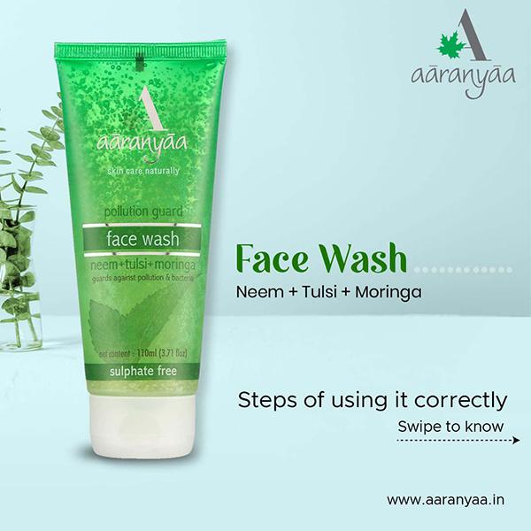 Aaranyaa Sulphate Free Face Wash Neem Tulsi Moringa 110 ml JioMart