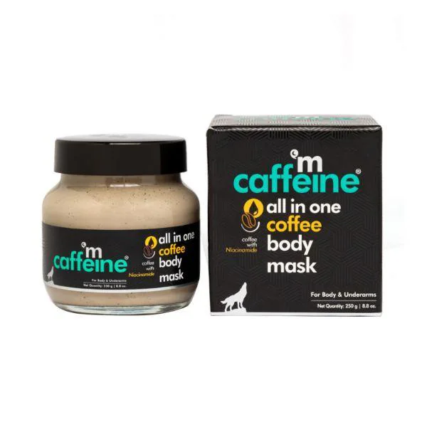 mCaffeine Coffee Body Mask with Niacinamide & Hyaluronic Acid for Tan