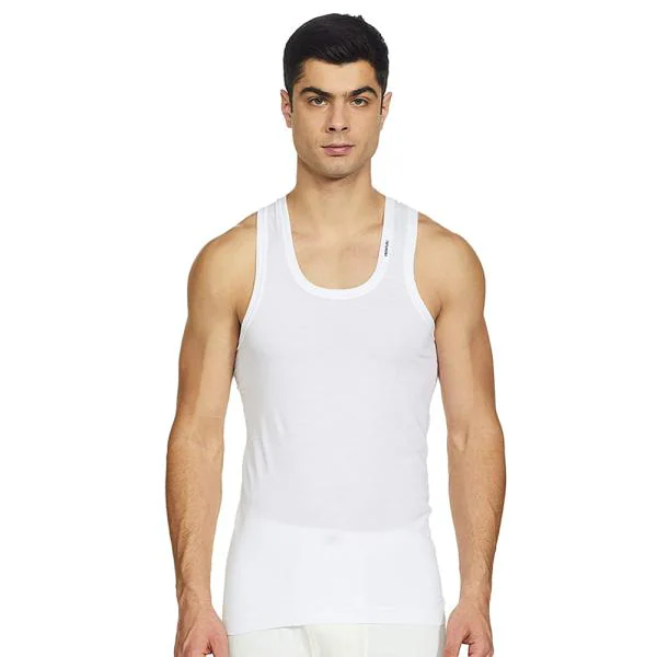 Rupa Frontline Value Pack White Cotton Men Vests 2 pcs (XL) - JioMart