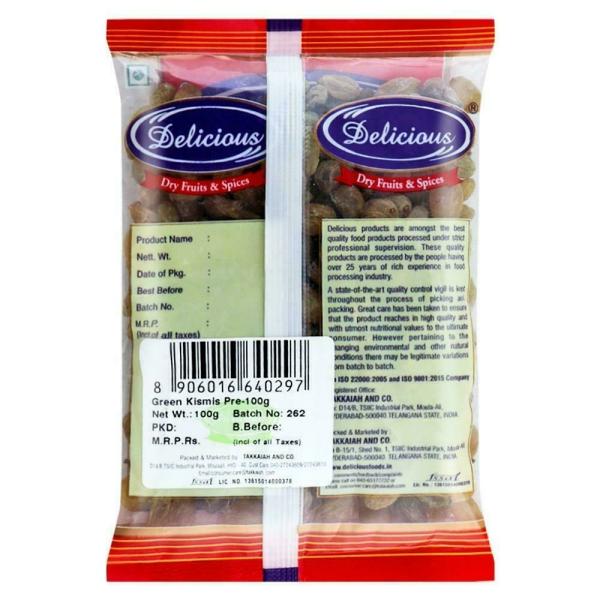 Delicious Premium Green Kismis 100 g JioMart
