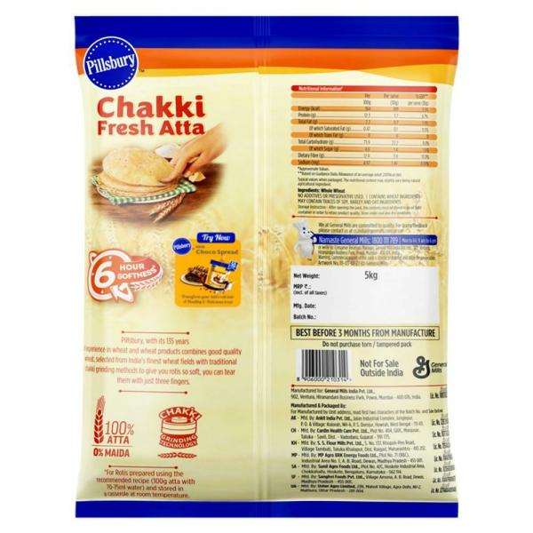 Pillsbury Chakki Fresh Atta / Flour 5 kg JioMart