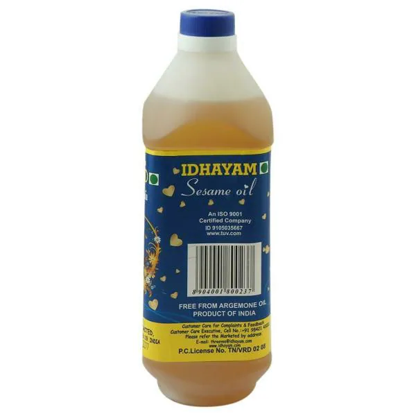 Idhayam Gingelly Oil 1 L (Bottle) - JioMart