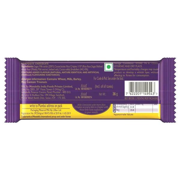 Cadbury Dairy Milk Crackle Chocolate 36 g JioMart