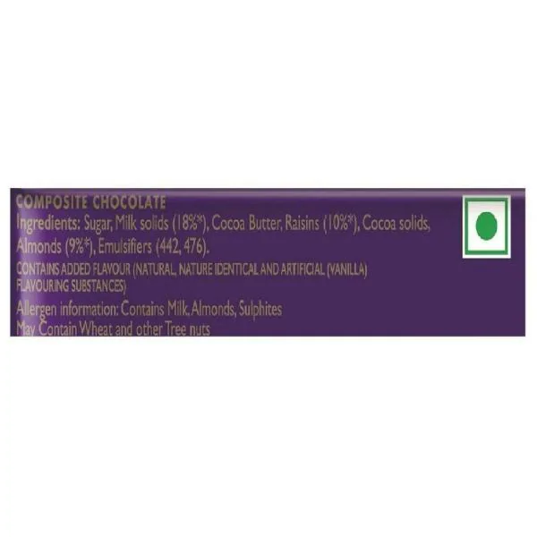 Cadbury Dairy Milk Fruit & Nut Chocolate 36 g JioMart