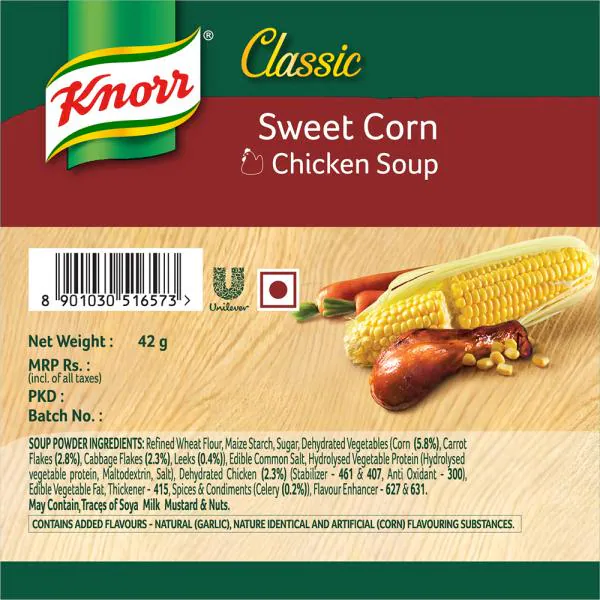 Knorr Classic Sweet Corn Chicken Instant Soup 42 g JioMart