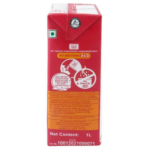 Amul Gold Homogenised Standardised Milk 1 L (Tetra Pak) JioMart