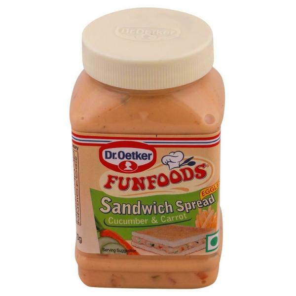 Funfoods Eggless Cucumber & Carrot Sandwich Spread 300 g JioMart