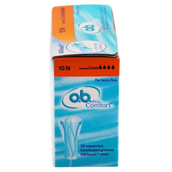 O.B. Pro Comfort Silk Touch Tampons (Super) for Heavy Flow 10 pcs JioMart