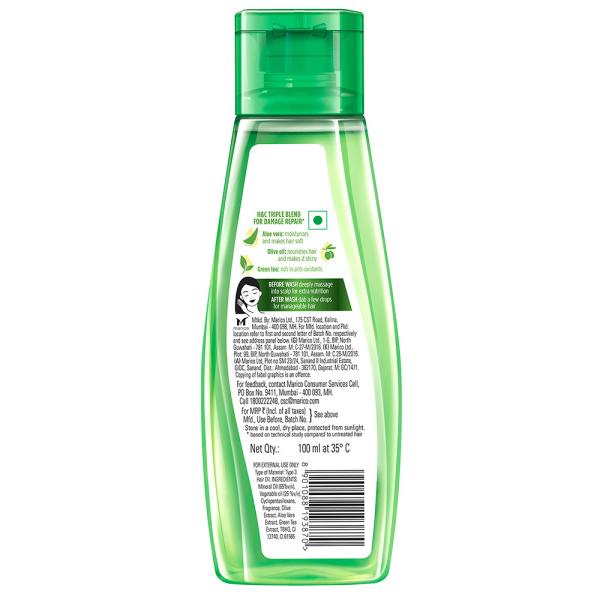 Hair & Care Aloe Vera, Olive Oil & Green Tea Damage Repair Hair Oil 100 ml  - JioMart