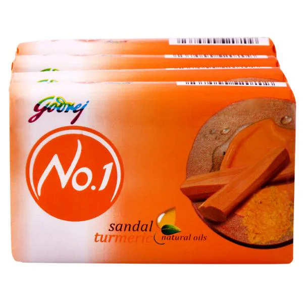 Godrej No.1 Sandal Turmeric Soap 45 g (Pack of 4) JioMart