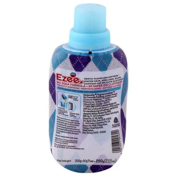 Godrej Ezee Winterwear, Chiffon & Silks Liquid Detergent 235 ml JioMart