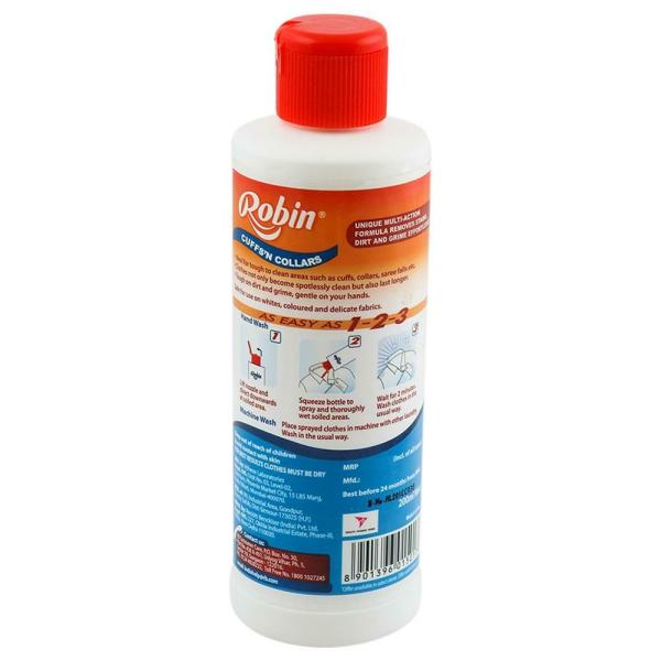 Robin PreWash Cuffs'N Collars Stain Remover 200 ml JioMart