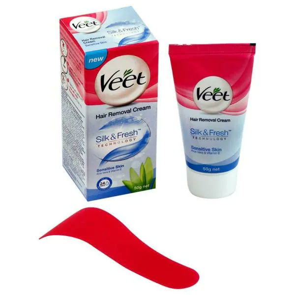 Veet Aloe Vera & Vitamin E Hair Removal Cream for Sensitive Skin 50 g -  JioMart