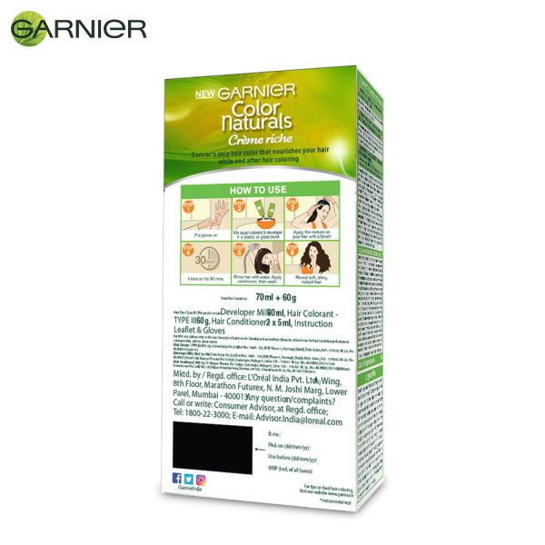 Garnier Color Naturals Creme Riche Ammonia Free Hair Color, Burgundy (3 ...