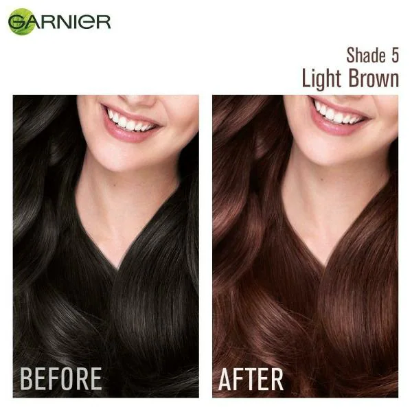 Garnier Color Naturals Cream Hair Color, Light Brown (5) 70 ml + 60 g -  JioMart