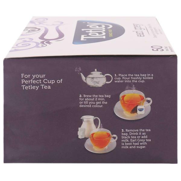 Tetley Earl Grey Leaf Tea Bags 50 pcs JioMart