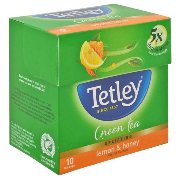 Tetley Lemon & Honey Green Tea Bags 10 pcs JioMart