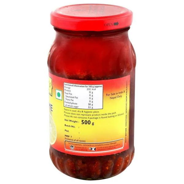 Mother's Recipe Rajasthani Sweet Lime Pickle 500 g JioMart