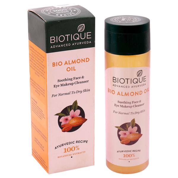 Biotique Bio Almond Oil Soothing Face & Eye Makeup Cleanser for Normal