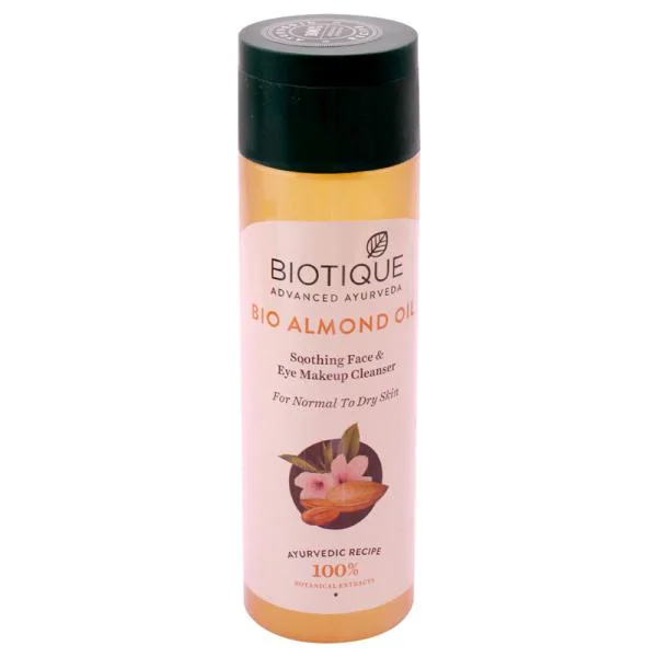 Biotique Bio Almond Oil Soothing Face & Eye Makeup Cleanser for Normal