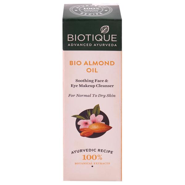 Biotique Bio Almond Oil Soothing Face & Eye Makeup Cleanser for Normal