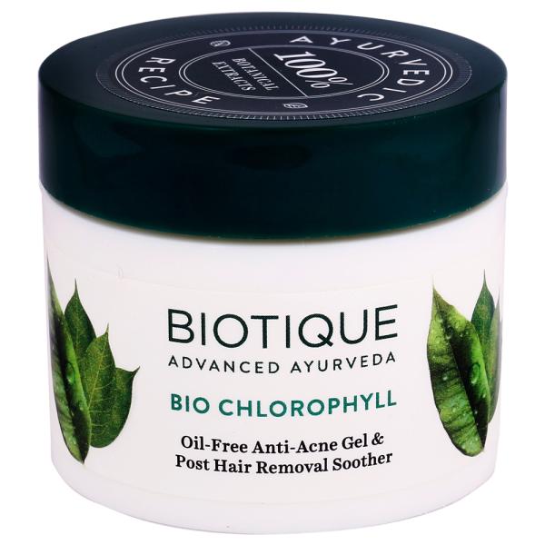 Biotique Bio Chlorophyll Oil-Free Anti-Acne Gel & Post Hair Removal Soother  50 g - JioMart