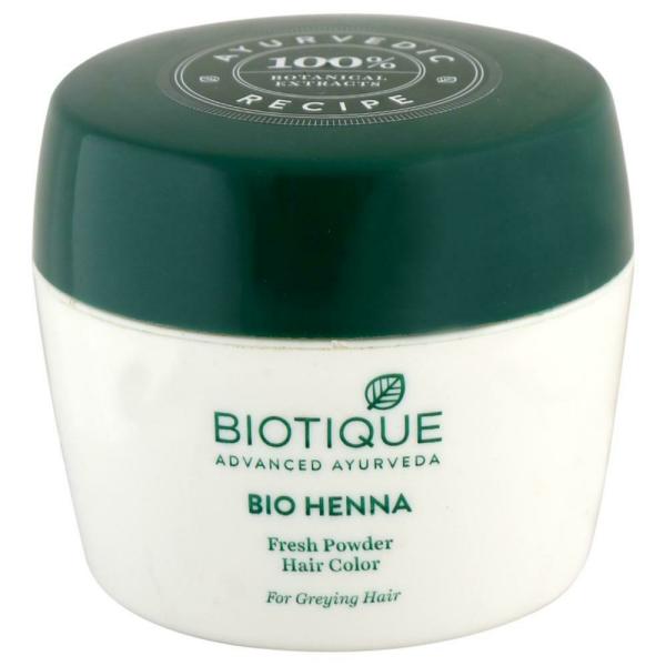 Biotique Bio Henna Fresh Powder Hair Color for Greying Hair 90 g JioMart