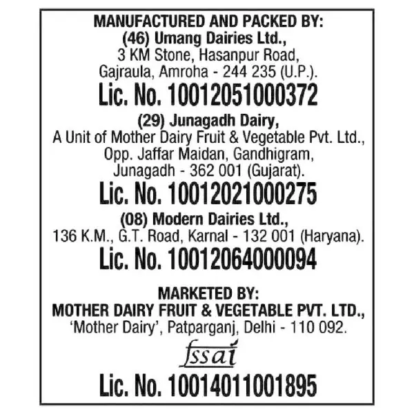 Mother Dairy Ghee 1 L (Carton) JioMart