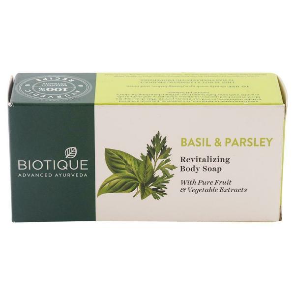 Biotique Basil & Parsley Revitalizing Body Soap 150 g JioMart