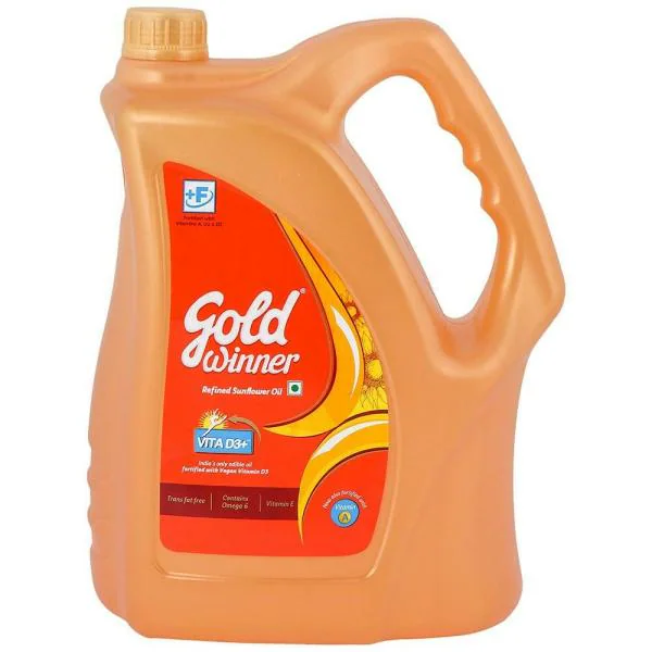 Gold Winner Refined Sunflower Oil 5 L JioMart