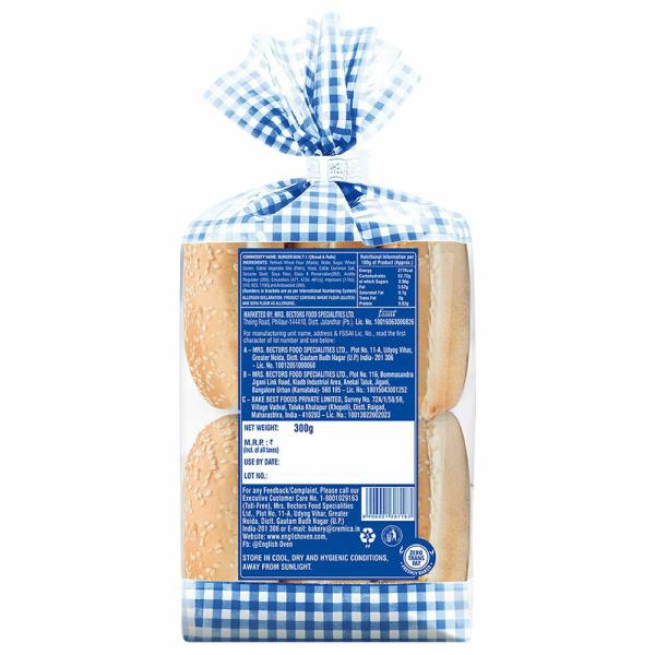 English Oven Burger Bun with Sesame Seeds 300 g JioMart