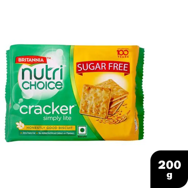 Britannia NutriChoice SugarFree Crackers 200 g JioMart