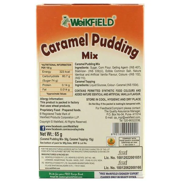 Weikfield Caramel Pudding Mix 65 g JioMart