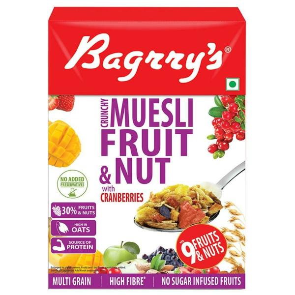 Bagrry's Crunchy Muesli Fruit & Nut 400 g JioMart