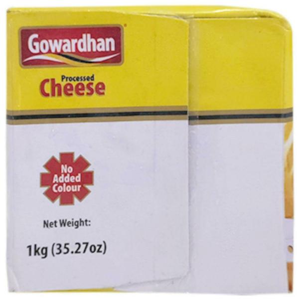 Gowardhan Processed Cheese Block 1 kg (Carton) JioMart