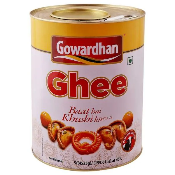 Gowardhan Cow Ghee 5 L (Tin) JioMart