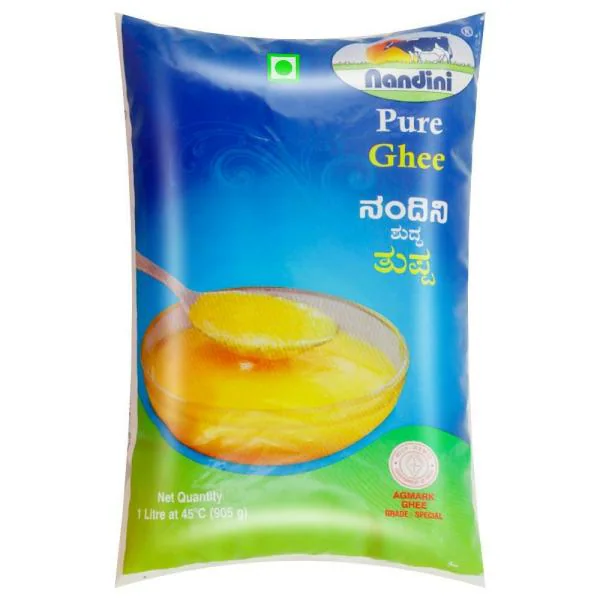 Nandini Pure Cow Ghee 1 L (Pouch) JioMart