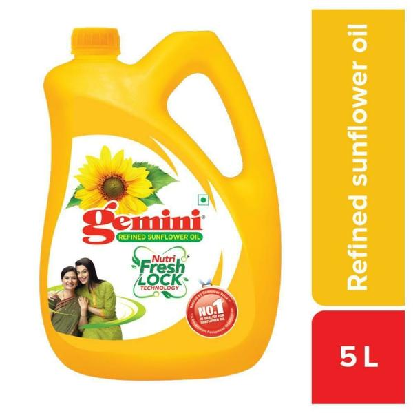 Gemini Refined Sunflower Oil 5 L JioMart