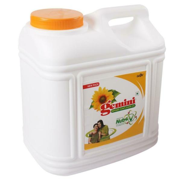 Gemini Refined Enriched With Nutri V Sunflower Oil 15 L JioMart