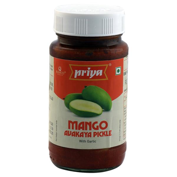 Priya Mango Avakaya Pickle With Garlic 300 g JioMart