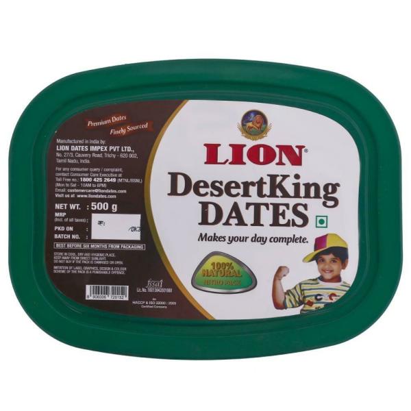 Lion Desert King Dates 500 g (Box) JioMart