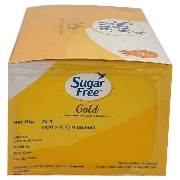 Sugar Free Gold Table Top Sweetener 100 Sachets JioMart