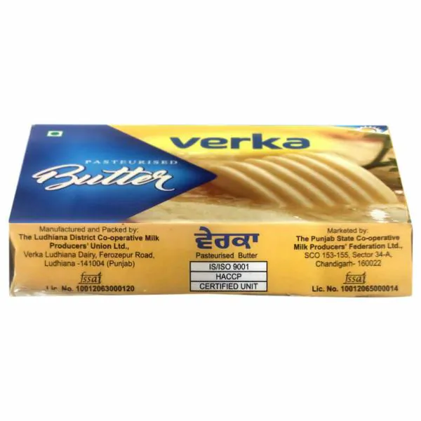 Verka Pasteurised Butter 100 g (Carton) JioMart
