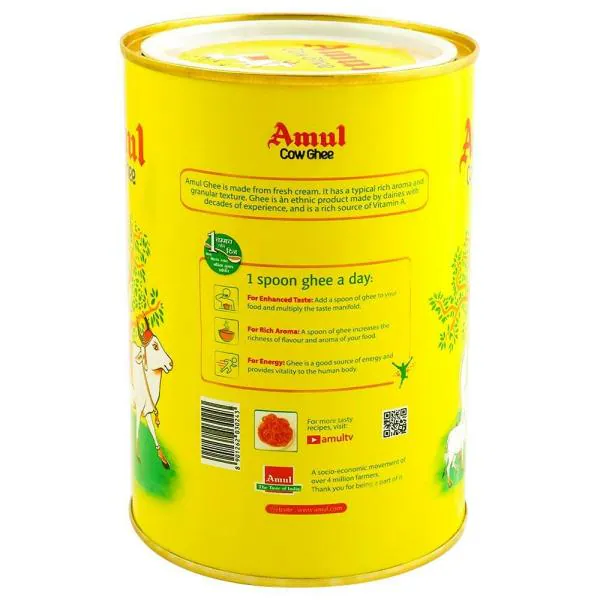 Amul Cow Ghee 1 L (Tin) JioMart