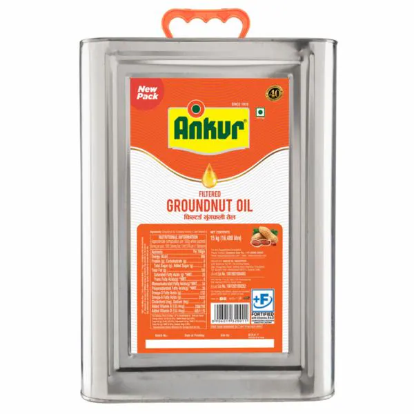 Ankur Filtered Groundnut Oil 15 kg JioMart