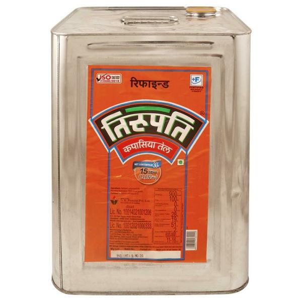 Tirupati Refined Cottonseed Oil 15 L JioMart